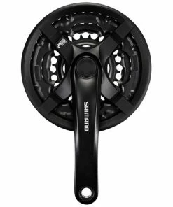 SHIMANO Kranksæt 42/34/24TT 170mm Til 6/7/8 Speed Sort