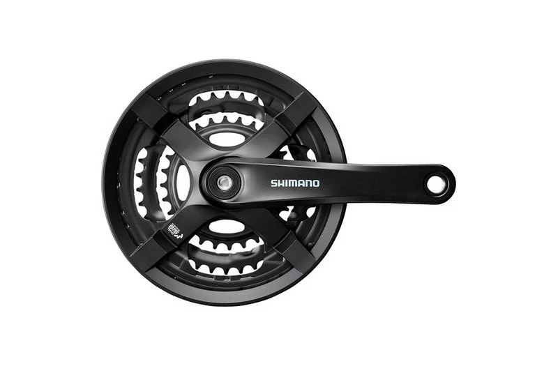 SHIMANO Kranksæt 48/38/28T 175mm Til 6-8 Speed Sort 3 SHIMANO Kranksæt 48/38/28T 175mm Til 6-8 Speed Sort