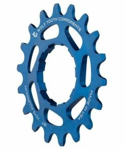 WOLF TOOTH Tandhjul 19T Til Singlespeed Aluminium Blå